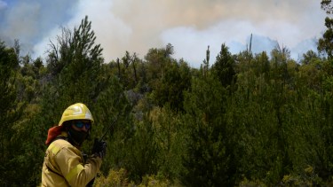 El incendio se desató el domingo por la tarde en el barrio El Mirador. Foto: archivo