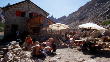 El refugio Frey, uno de los más visitados. Foto: archivo