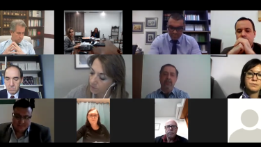 El Consejo de la Magistratura de la Segunda Circunscripción, en una de las reuniones del 2020.