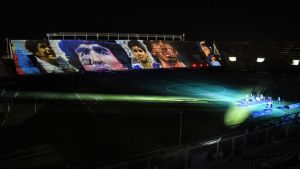 El homenaje a Diego Maradona en la previa de la final entre Boca y Banfield
