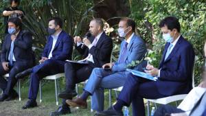 Martín Guzmán, Omar Gutiérrez, Carlos Melconian y Agustín D’Attellis Omar Gutiérrez hoy en Pulso 2022