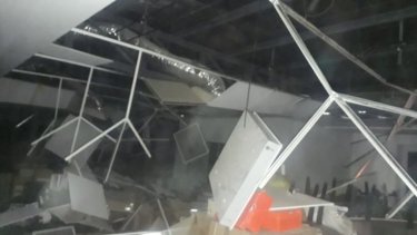 Esta es una de las imágenes que circulaba en las redes sociales sobre el efecto del sismo que tuvo su centro en San Juan. (Gentileza).-