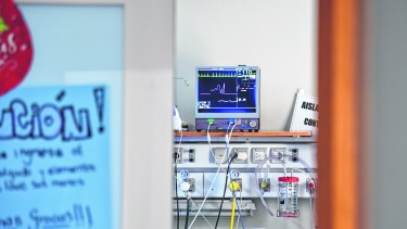 El área de terapia intensiva no tiene pacientes internados con covid.  (foto: Florencia Salto) 