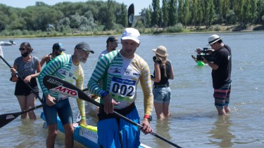 Después del tumbo en la primera etapa, los hermanos Caffa son protagonistas principales en cada llegada. Foto: Pablo Leguizamón.