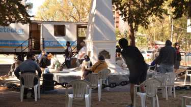 Los tráiler del operativo Detectar volvieron a registrar una alta demanda en los últimos días. Foto: Yamil Regules.