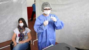 Gutiérrez afirmó que es prioritario el regreso a las aulas. Foto: Florencia Salto