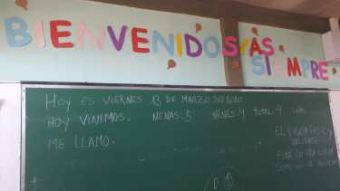 Las aulas quedaron detenidas en el tiempo, como en una película.