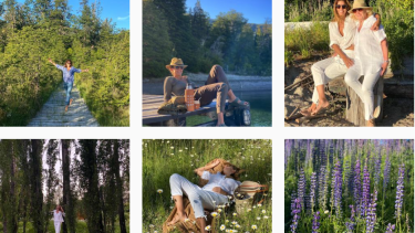 La exprimera dama Juliana Awada exhibe en sus redes sociales los paisajes de la región. Imagen de Instagram