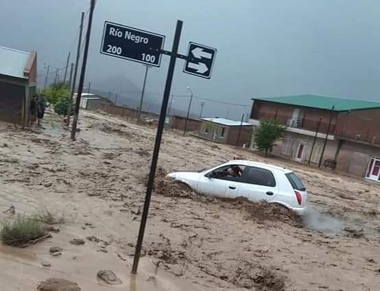 El temporal dejó grandes daños en Barrancas. Foto: Celeste Tapia 