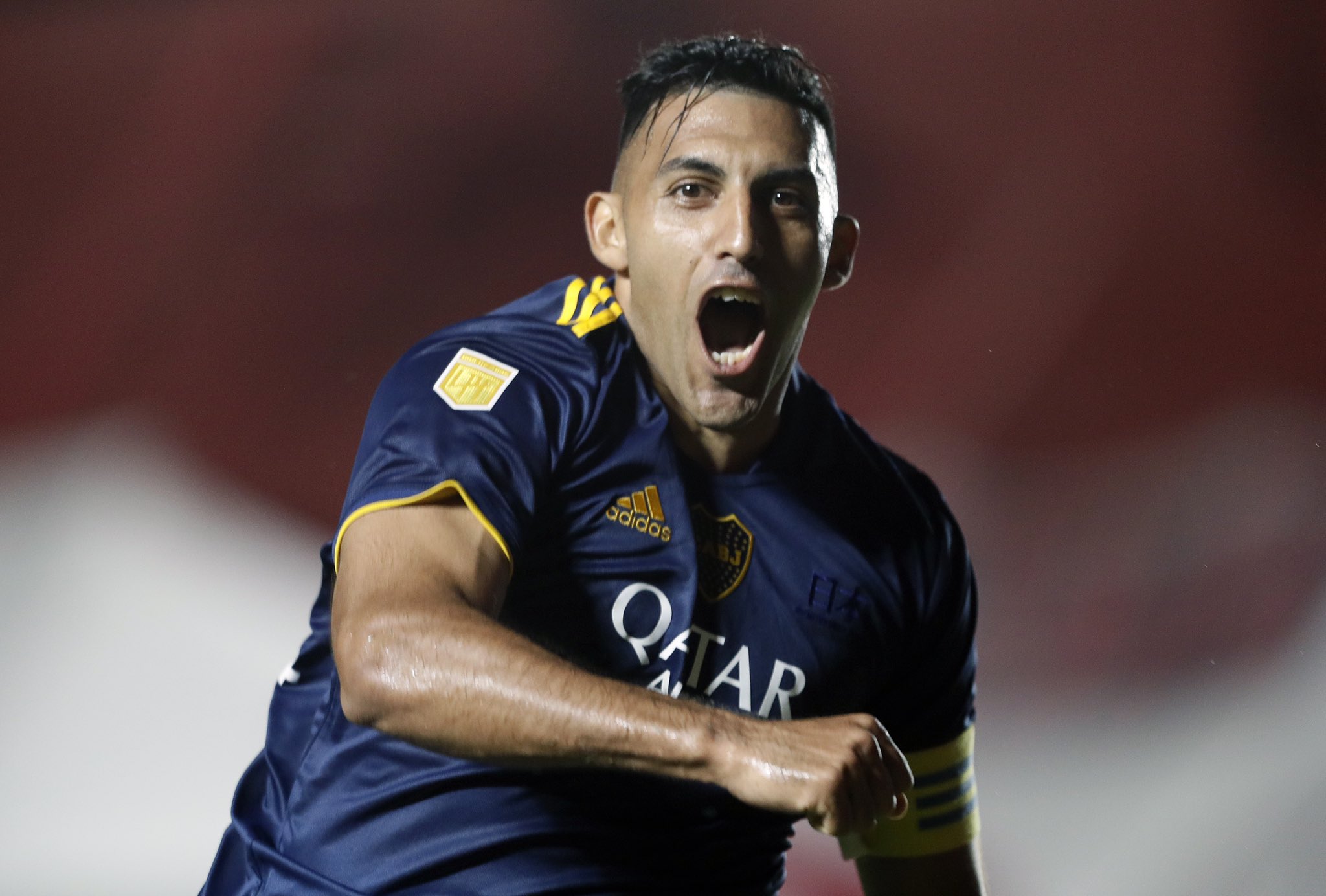 Ramón Ábila marcó el gol que a la larga fue decisivo para la clasificación de Boca a la final. 