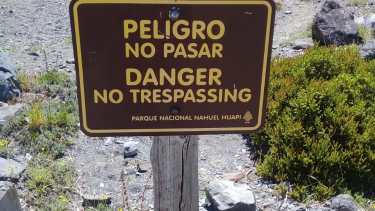 Un cartel advierte que está prohibido ingresar. Foto: gentileza