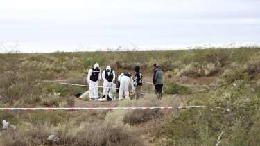 Peritos de fiscalía trabajaron en el lugar. Foto gentileza AN Allen. 