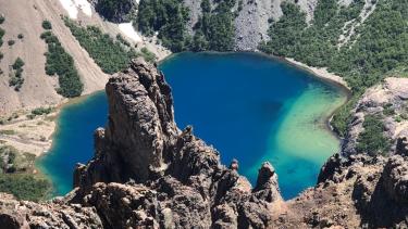 Espectáculo natural, el lago Tricolor. Foto: Emiliano Becerrea