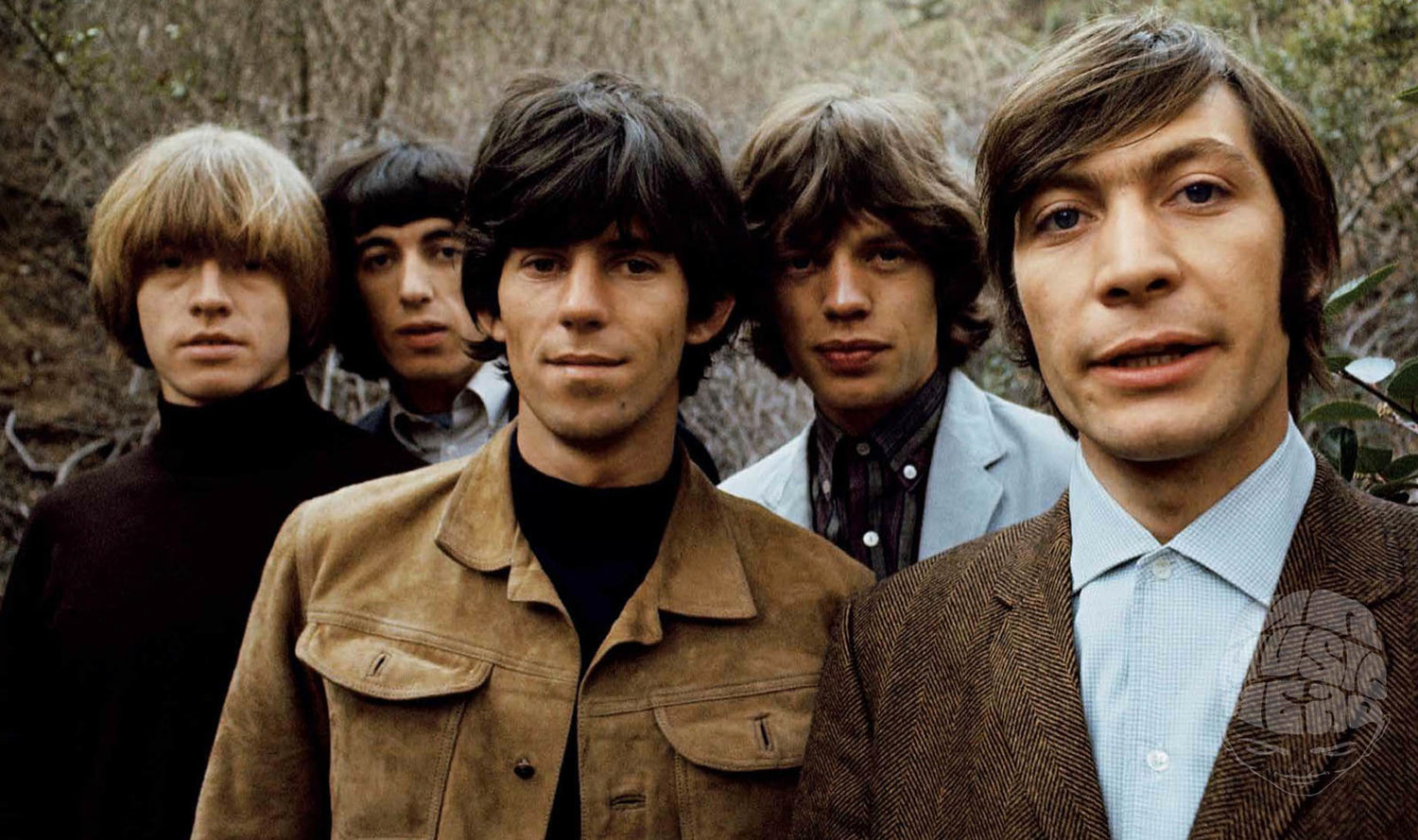Cinco stones. Brian Jones, Bill Wyman, Keith Richards, Mick Jagger y Charlie Watts.