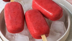 Helados de frutilla extra fáciles
