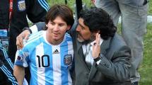 Imagen de Maradona, Messi y un histórico video que se hizo viral