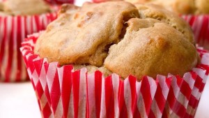 Muffins de banana, avena y maní