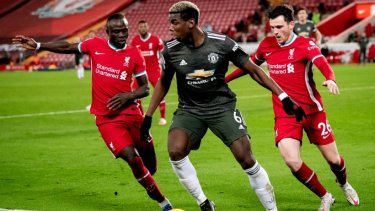 Pogba tuvo más protagonismo en defensa que en ataque. 