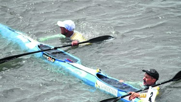 Los hermanos Caffa se dieron vuelta a la altura del puente de la Isla Jordán. Terminaron quintos. Foto Andrés Maripe