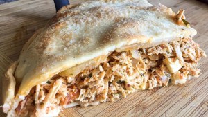 Tarta de pollo agridulce