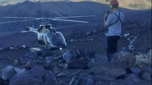 Rescataron a una mujer que se lesionó por varias caídas en el descenso del Lanín