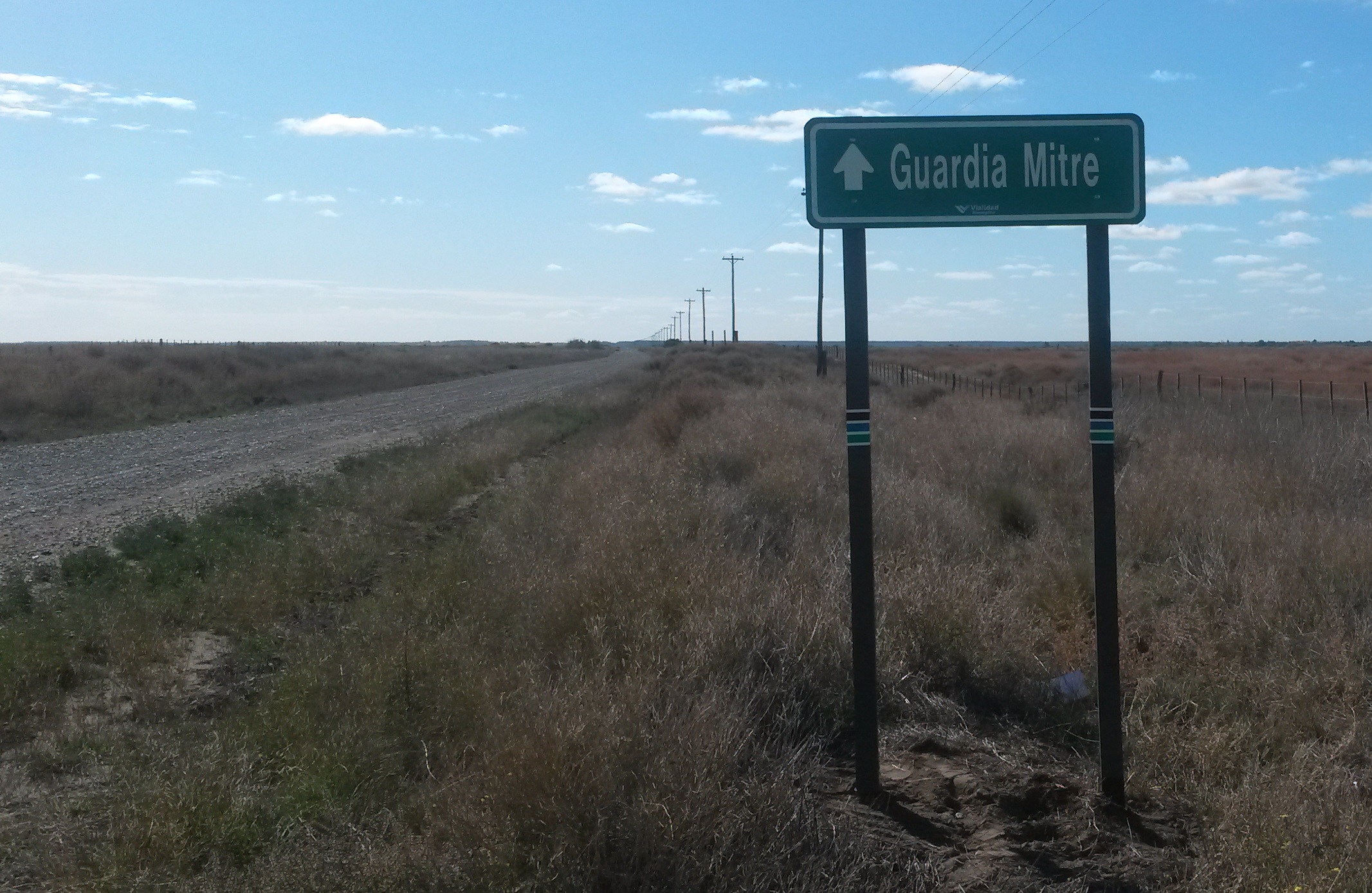 El hombre salió desde Guardia Mitre y se dirigía hacia Carmen de Patagones. Foto Archivo.