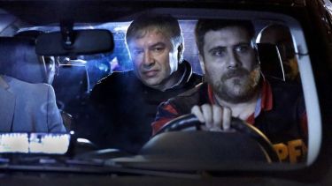 Báez en una de las ocasiones en las que fue detenido. Foto: gentileza La Nación.-