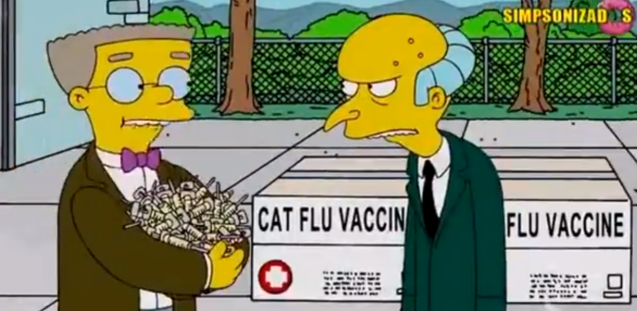 Los Simpson y la vacunación VIP. 