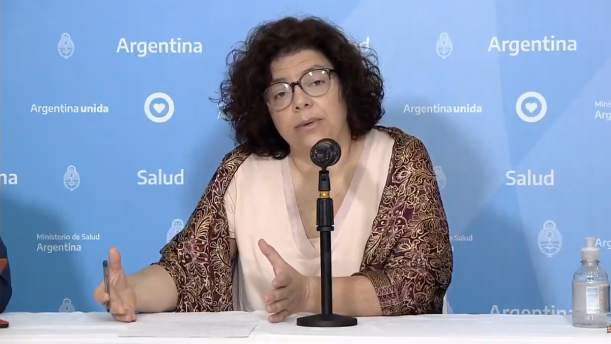 Carla Vizzotti, ministra de Salud de la Nación. 