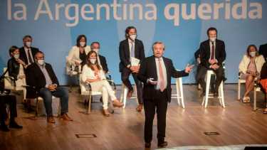 El presidente Alberto Fernández anunció hoy la creación del Consejo Económico y Social en el CCK. Foto: Télam 