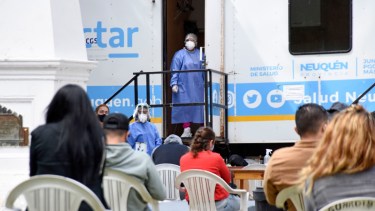 El plan DetectAR en Neuquén ubicado en el centro, en el Ruca Che y en un barrio del sur se mantiene abierto el fin de semana Foto: Florencia Salto
