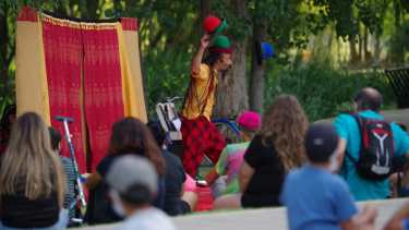 Clownfluencia dispuso las funciones en espacios al aire libre.