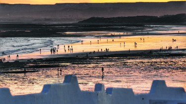 Atardecer en las playas del centro. Foto: Martín Brunella