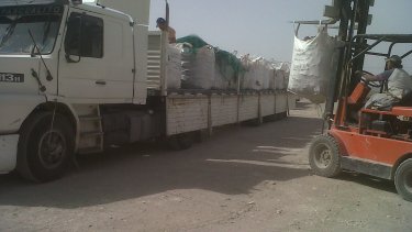 El pórfido y la piedra laja sale de Los Menucos. Foto: José Mellado.