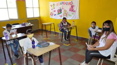 María Ester Acosta resaltó que volver al aula fue "reconfortante". 