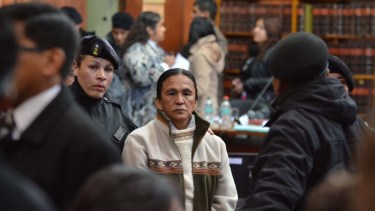 Milagro Sala, dirigente de la Tupac Amaru. 
