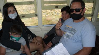 En esta temporada muchas familias eligen al tren a vapor para vivir una experiencia única. Foto: Alejandra Díaz.