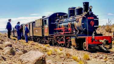 El legendario trencito a vapor, una reliquia que genera atracción en el mundo. Foto: Alejandra Díaz.