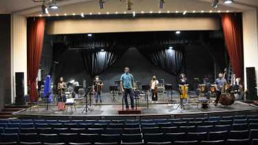 Los músicos se reunieron esta semana de manera presencial para completar los ensayos. (Foto: Florencia Salto)