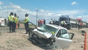 Casi en simultáneo, se registraron dos accidentes  entre Huergo y Chelforó