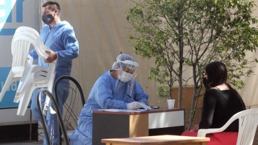 Los testeos en la calle continúan en distintos puntos de la provincia.  