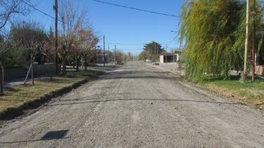 En el barrio IPPV de Huergo se construirá el cordón cuneta con fondos de Nación.