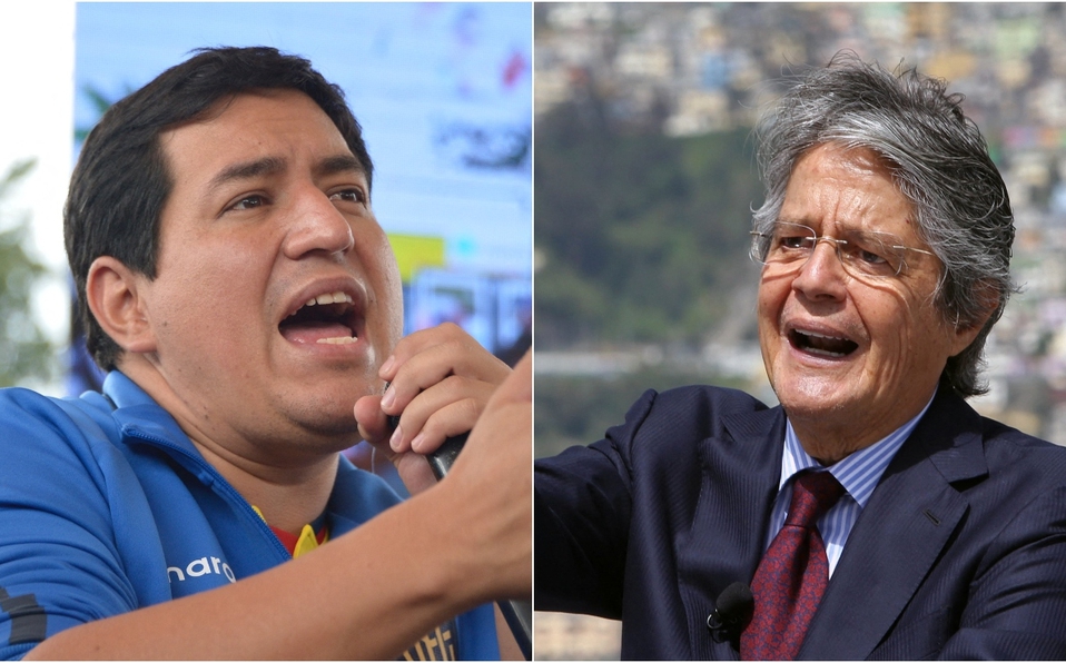 Arauz y Lasso irán a la segunda vuelta electoral en Ecuador. 