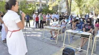 Juntos por el Cambio pidió por las clases presenciales en Neuquén. (foto: Yamil Regules)