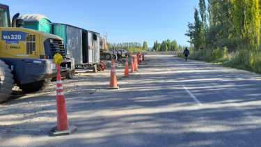 Uno de los pasos peatonales estará en la calle de ingreso al balneario Fortín Lagunita. (Foto Pablo Accinelli)