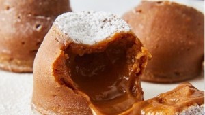 Irresistibles estos mini volcanes de dulce de leche