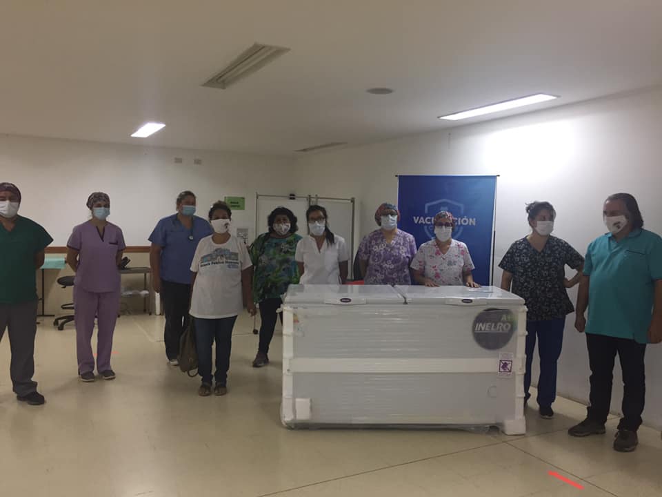 El hospital de Centenario sólo tenía freezers prestados para almacenar la vacuna Sputnik