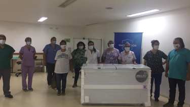 El hospital de Centenario sólo tenía freezers prestados para almacenar la vacuna Sputnik