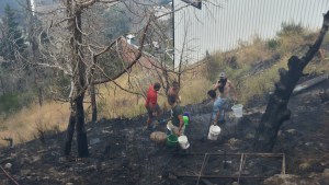 Controlan un incendio en el centro de Bariloche