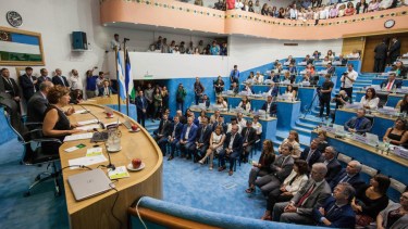 A pleno estaba el reciento en la apertura de sesión del año pasado. Foto : Marcelo Ochoa